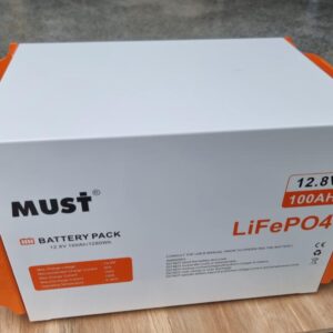 MUST Lithium Battery 12.8V, 100Ah